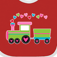 thumbnail image 4 of Inktastic Valentine Heart Train Boys or Girls Baby Bib, 4 of 4