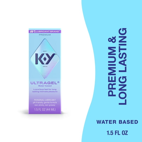 K-Y Ultragel Lube, Personal Water Based Lubricant For Sexual Wellness, Vaginal Moisturizer, 1.5 fl oz