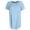 Blue, variant on Short Sleeve Ribbed Sleep Shirt (Women)