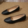 thumbnail image 6 of Black Women Round Toe Flats With Shallow Mouth Breathable For Daily Wear, 6 of 8