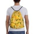thumbnail image 2 of Bingfone Yellow Limes Drawstrings Backpacks Bags For Men Women Gym Drawstrings Bag, 2 of 9