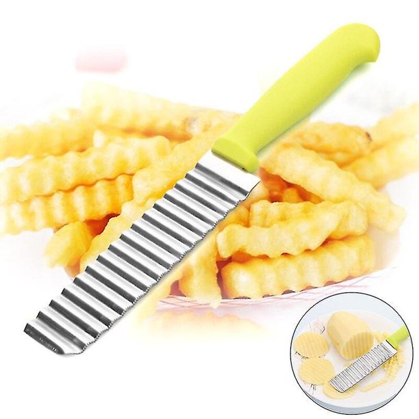Ralladores de patatas Patatas fritas Cortador ondulado Rebanador de frutas y verduras