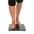 thumbnail image 3 of BLACK+DECKER Digital Body Weight Scale with LCD Display, Tempered Glass, Black, 3 of 5