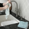 thumbnail image 3 of RITZ Terry Check Dish Cloth, Set of Six, Dew, 3 of 5