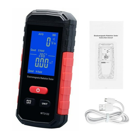 WT3122 EMF Meter Electromagnetic Radiation Tester with Alarm Radiation Detector