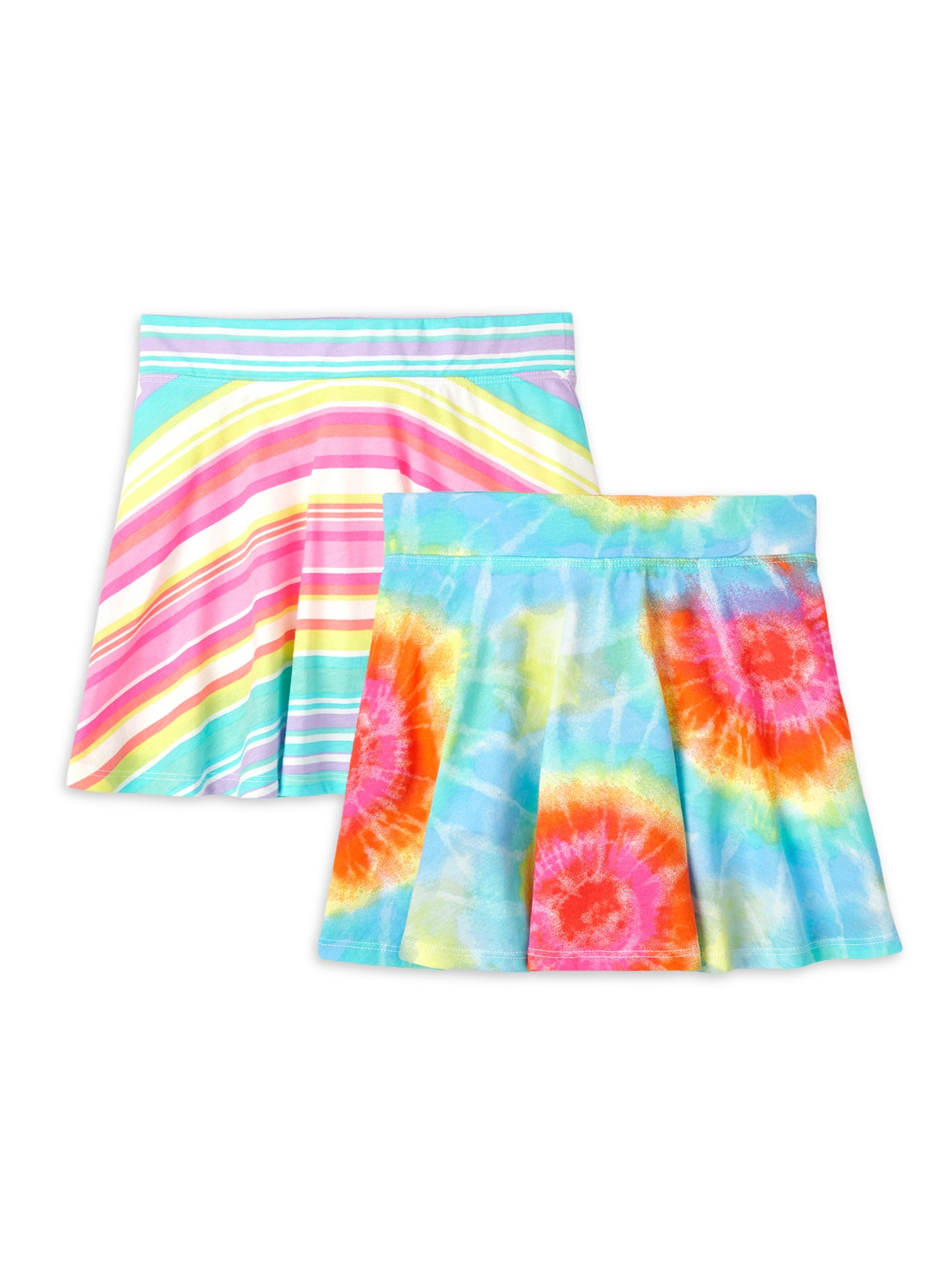 The Children's Place Girls Rainbow Printed Skorts, 2Pack, Sizes 516