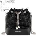 thumbnail image 2 of Bolso De Mano Shendy Vendy Con Pedreria De Cristales Brillantes Tipo Piel, 2 of 7