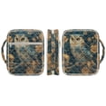 thumbnail image 6 of FOR U DESIGNS Owl Gold Flower Print Bible Cover Case Quilted Bible Carrier Tote Bag Lightweight Protective Church Organizer Holder Bag Christian Bible Accessories Gifts, 6 of 7