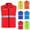 Blue, variant on Womens Reflective Stripe Sleeveless Safety Vest High Visibility Protective Workwear Outfit Blue M
