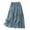 Blue, variant on HAiming Womens Cotton Linen Skirts Double Layer Elastic Waist Long Maxi Skirt Spring Summer Boho Beach A-Line Skirt