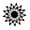 Black, variant on Acrylic Mirror Sunflower Wall Sticker,3D Removable Art Decal,Home Living Room Bedroom Background Wall Decoration