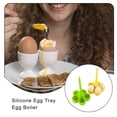 thumbnail image 3 of Ounissouiy Bandeja de huevos al vapor Utensilios de cocina Cocción al vapor Dispositivo hervido Hogar Fácil de limpiar Bebé Niños Hogar Cocina y Comedor Verde, 3 of 6