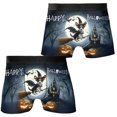 thumbnail image 3 of Happy Halloween Rat Terrier Witch Pumpkins Bats All Over Print Boxer Briefs Underwear for Men Dad Ratty Dog Lover - 13012, 3 of 6