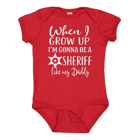 

Inktastic Future Sheriff Like My Daddy Gift Gift Baby Boy Bodysuit