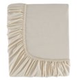thumbnail image 6 of Melissa Linen Deep Pocket (Set of 4) Bed Sheets, Natural 100% Cotton Queen Sheets, Off-White, 6 of 7