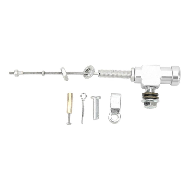 Motorcycle Clutch Brake Pump Smooth Operation Aluminium Alloy Clutch Master Cylinder Rod for Pit Dirt Bike ATV Quad Silver