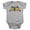 Athletic Heather, variant on Vintage Bat Logo On Navy Unisex Infant Snap Suit for Baby (6 Months) Navy