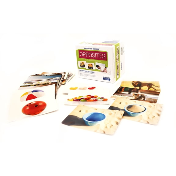 Stages Learning Materials Language Builder Picture Cards, Opposites