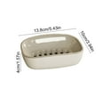 thumbnail image 3 of Double Layered Soap Box, Draining Plastic Soap Storage, Easy to Clean Soap Holder, Durable Design + Compact Size, Bathroom & Kitchen Use, Moisture Control, Soap Organizer|dish Soap Box|shower Storage, 3 of 8