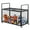 45*24*25", variant on VEVOR Rolling Sports Ball Storage Cart, Lockable Basketball Cage with Elastic Straps, Sport Equipment Holder Organizer for Indoor Outdoor, Steel Storage Rack for Garages, Playgroup, Gym and Schools