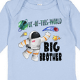 thumbnail image 4 of Inktastic Out of this World Big Brother Astronaut in Space Boys Long Sleeve Baby Bodysuit, 4 of 5