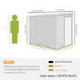 thumbnail image 3 of Outsunny 5 x 7FT Lean to Outdoor Storage Shed w/ Foundation, Dark Grey, 3 of 10