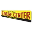 thumbnail image 4 of Bowling Lane Novelty Sign, Metal Wall Decor - 4x18 inches, 4 of 4