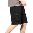 thumbnail image 2 of Xysaqa Men's Big & Tall Cargo Shorts, Casual Cotton Outdoor Relaxed Fitted Work Shorts Multi Pockets M-6XL, 2 of 3
