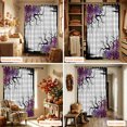 thumbnail image 6 of Halloween Shower Curtain, Waterproof Shower Curtains for Bathroom, Fall Rustic Botanical Floral Trees Plaid Gray Washable Fabric Bathtub Curtain Set Bath Decor with 12 Hooks Standard 72"x72", 6 of 8