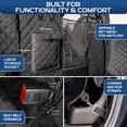 thumbnail image 4 of Ruff Liners og Hamaca para camión con asientos plegables - Cubierta de piso resistente para tamaño de cabina doble con protección de puerta - Funda impermeable para asiento de perro para camión - Lava, 4 of 5