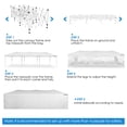 thumbnail image 5 of OASISHOME 10'x30' One Push Setup Pop-Up Canopy Tent with 8 Removable Sidewalls,Carry Bag,Waterproof Commercial Gazebo for Weddings/Outdoor Events, Heavy-Duty Frame& Stakes,Ropes (White), 5 of 6
