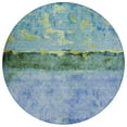 thumbnail image 2 of Addison Rugs Chantille Indoor/Outdoor Transitional Abstract Blue Washable Round Rug, 8' x 8', 2 of 6
