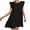Black, variant on ZZwxWA Women's Multifunctional Maternity Dress with Lace Sleeves New Fresh Sweet and Short Sleeved Round Neck Mid Calf Dress