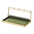 thumbnail image 1 of Soporte multifuncional para cepillos de , organizador de , encimera de tocador, afeitadora sin perforación, bandeja para cepillos de , estante, dorado Macarena Porta cepillo de dientes, 1 of 8