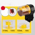 thumbnail image 3 of Methold Nuevo alimentador automático de peces, máquina de alimentación de acuario montada en la pared, 12/24 horas, modos duales, Alimentadores automáticos de peces Amarillo, 3 of 6