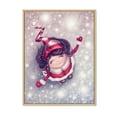 thumbnail image 3 of Designart Christmas Winter Fairy Girl Children's Art Floating Frame Wall Art, 3 of 4