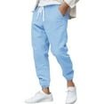 thumbnail image 1 of Zszcpp Men Work Pants Solid Color Loose Nine Minute Cuffed Leisure Daily Life Lounge Trousers Casual Trouser, 1 of 7