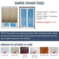 thumbnail image 3 of Keego No Drilling Cordless Cellular Shades Honeycomb Window Blinds Easy Installation Heat Insulating Noise Reducing Curtains Semi-Blackout Khaki, 30.0"w x 60"h, 3 of 8