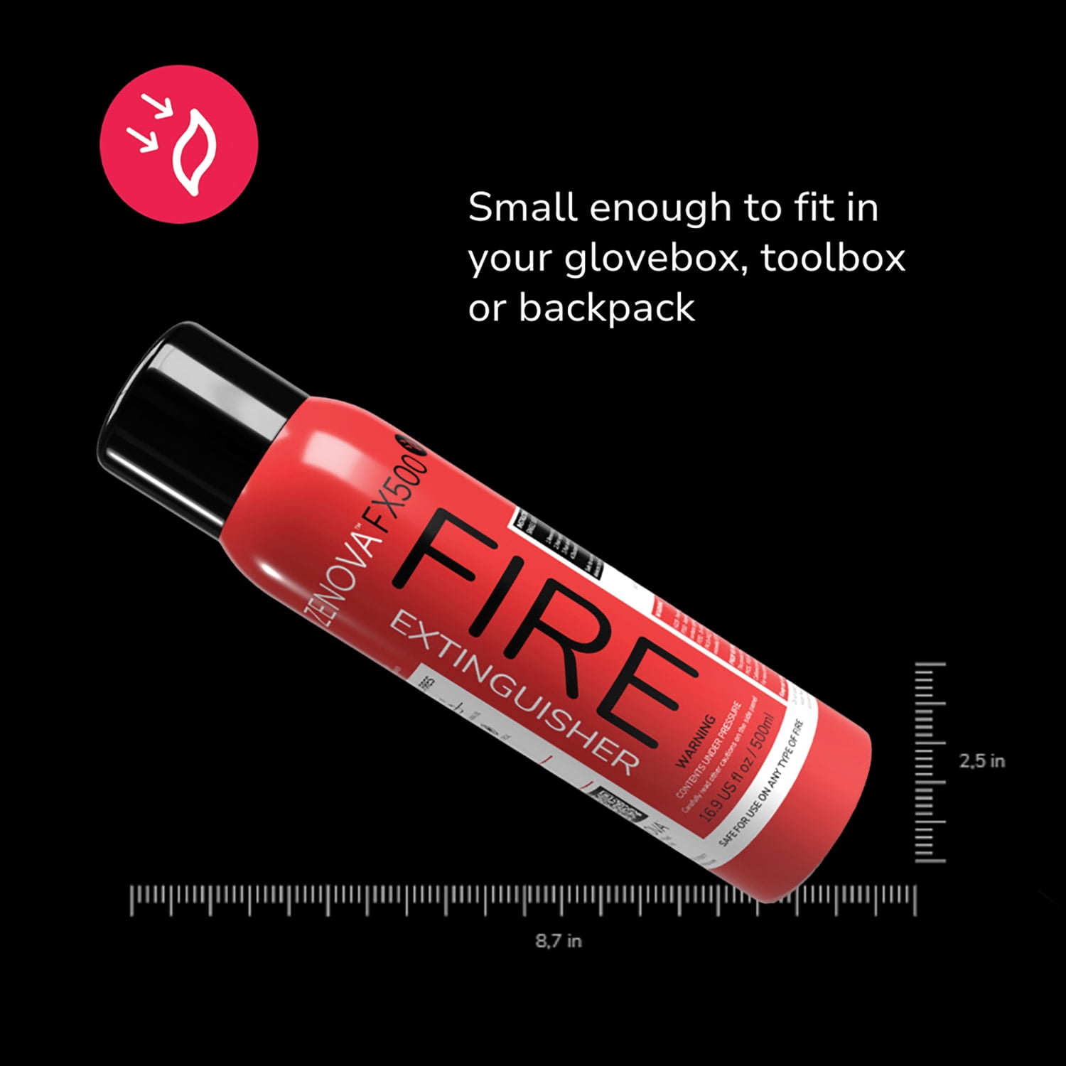 ZENOVA FX500 Fire Extinguishing Aerosol Spray, FX500