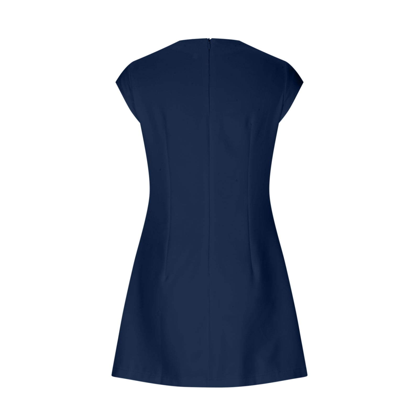 Hvot&aat Women's Wear to Work Dress Elegant Summer Cap Sleeve A Line Mini Dress for Office Lady Casual