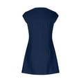 thumbnail image 6 of Lmnyox Cap Sleeve Mini Dress for Women Mock Neck Short Dress Summer Casual Bodycon Work Dress, 6 of 7