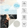 thumbnail image 7 of SKYSONIC Toiletry Mat Art Skull Fire Print, Fluffy Plush Absorbent Bath Rugs Carpet with Non Slip Bottom for Bathroom Floor Toilet Tub and Shower, 7 of 7