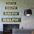 thumbnail image 2 of RALPH Vintage Aluminum Street Sign Childrens Name Room Metal Sign rustic metal tin | Indoor/Outdoor |  18" Wide, 2 of 4