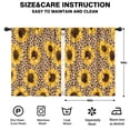 thumbnail image 2 of Blackout Kids Curtains,Beige Leopard Sunflower Pattern Childrens Insulated Curtains Set Of 2,Bedroom Essentials,Toddler Room Decor 42"x54", 2 of 5