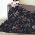 thumbnail image 6 of Honeii Pig Farm Print Fleece Blanket - Throw Blanket for Bed, Sofa, Couch, Camping, and Travel , Microplush Ultra Soft Warm Blanket-50"x40", 6 of 7