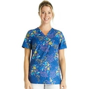 Cherokee Prints Scrubs Top For Women V-Neck Print CK671