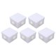 thumbnail image 1 of 5Pcs Plastic Waterproof Cable Box with Rubber Plug IP55 Waterproof Plug Junction Wire Box, 1 of 4