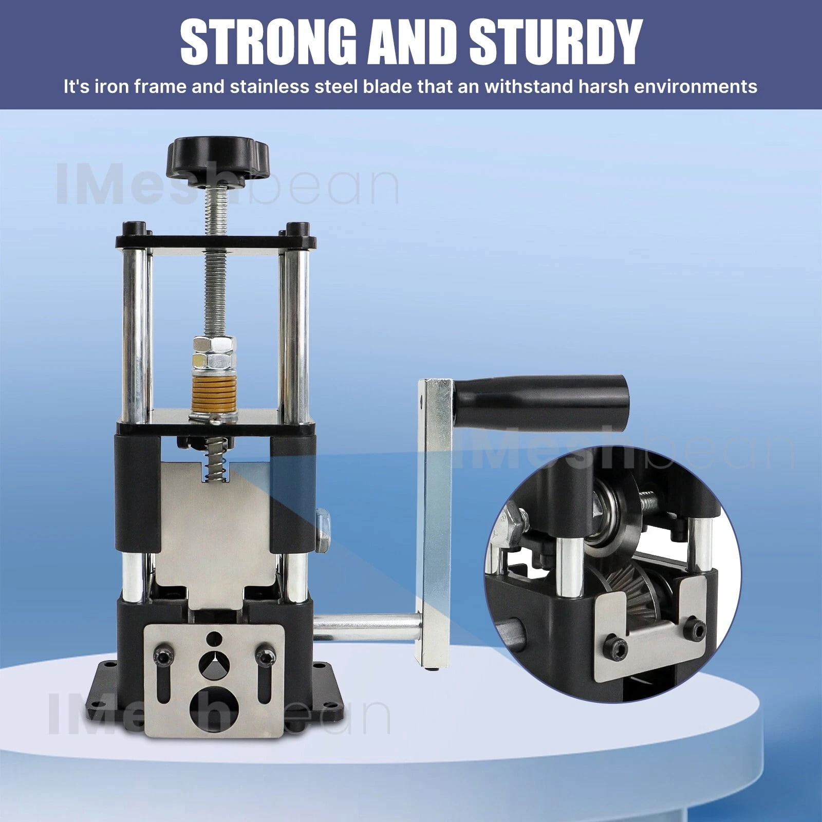 iMeshbean Electric & Manual Wire Stripping Machine Hand Crank Cable Cutter Copper Peeling Stripper