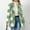Green, variant on Flannel Plaid Jackets for Women, Lapel Button Fleece Cardigan Coat, Fall Winter Long Sleeve Tops with Pockets