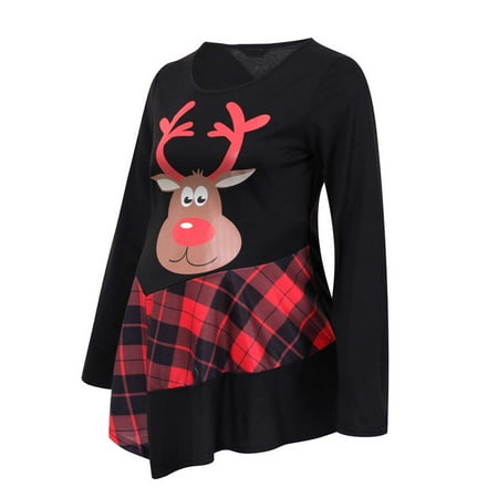 

Maternity Clothes For Women Clearance Christmas Long Sleeve Maternity Shirt Pregnant Women Christmas Nursing Clothes Christmas Maternity Clothes